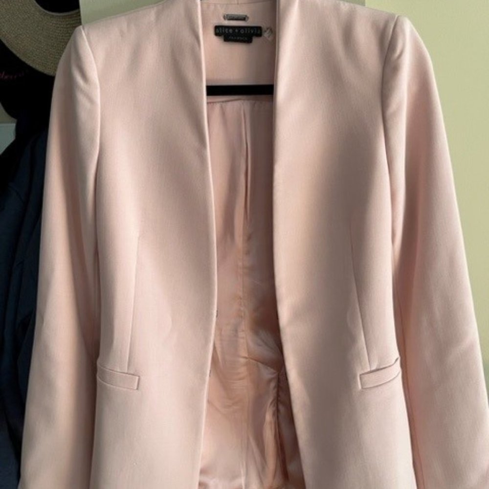 Alice and Olivia Light Pink Blazer